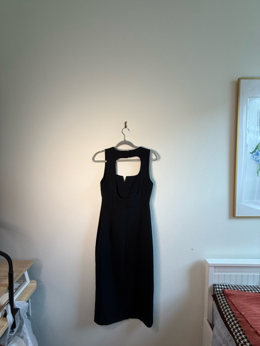 Zara Classic Black Sleeveless Midi Dress with Front Slit - Picture 4 of 4